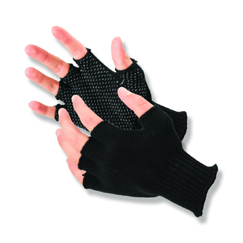 Half-Finger Grip Dot Glove - Medium