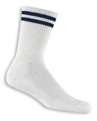 White Thorlos Crew Length Sock - L