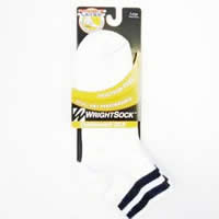 White Wrightsock Cushioned DLX Ankle Length Sock