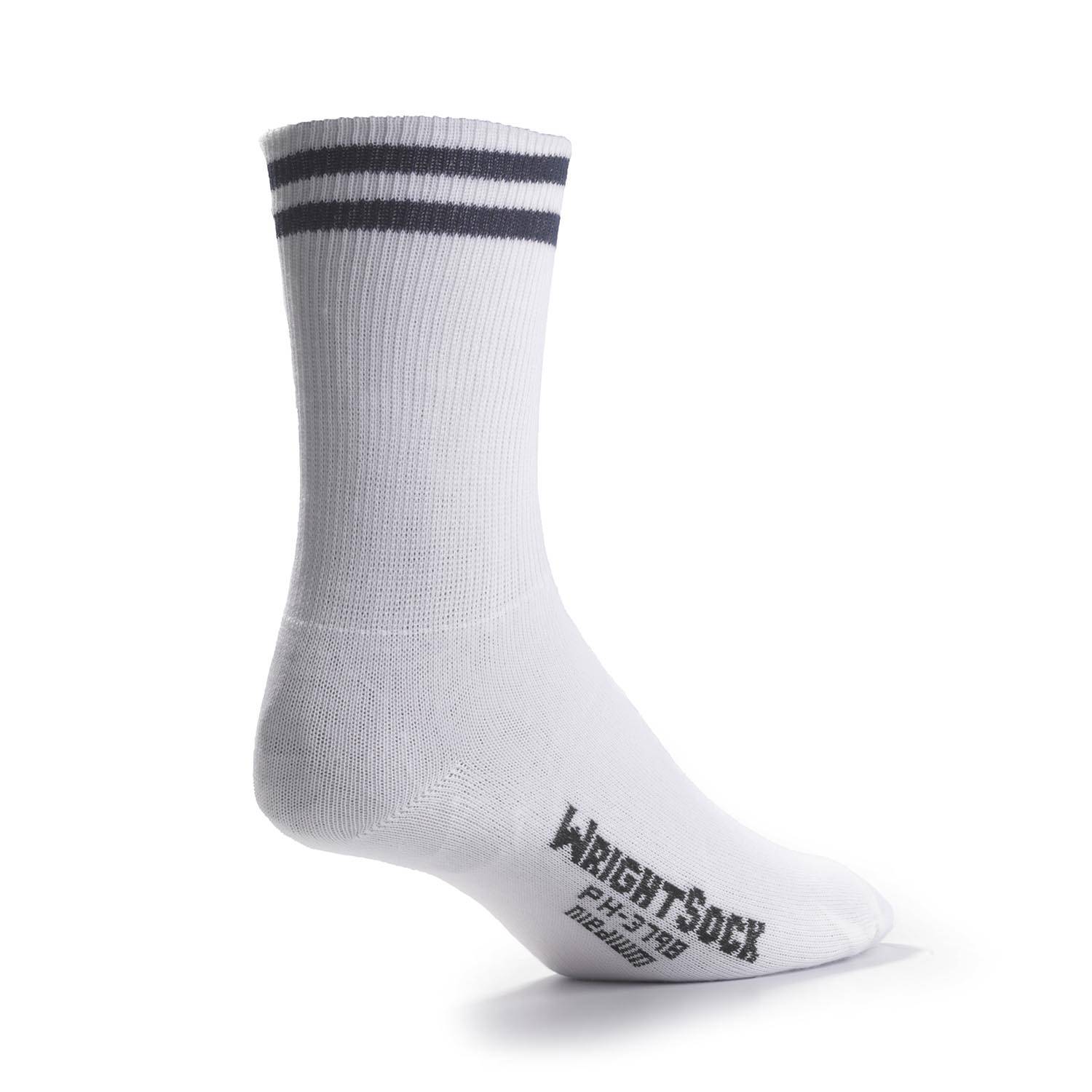 Wrightsock Midweight White Crew - Large