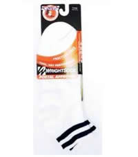 White Wrightsock Double Laye Ankle Length Sock