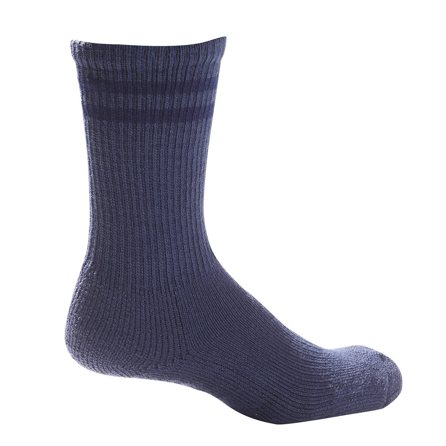 Pro Feet Cushioned Acrylic Blue Crew - XLarge